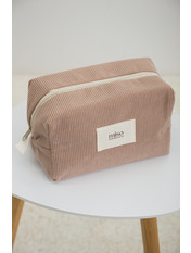 Косметичка вельветова KM-0510 Коричневий