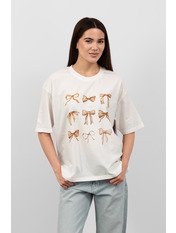 Футболка FUT-251031 Кремовий one size Молочний Кремовий one size