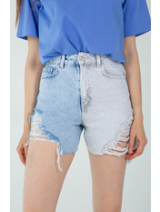 Шорти BR-3037 Блакитний Сірий Сіро-блакитний 34