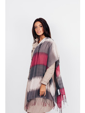 Шарф Z-1930 Рожевий Хризантема рожевий