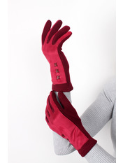 Рукавички RYK-3052 one size Марсаловий Червоний