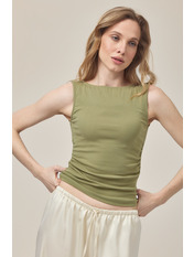 Топ FUT-31589 S Оливковий Зелений Оливковий S
