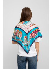 Хустка атласна APL-254386 Блакитний