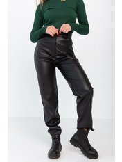 Штани з високою посадкою на замку BR-7688 Чорний L