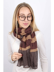 Шарф R1145 Шоколадний Коричневий яя_160*60