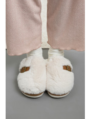 Тапки TPK-2086 Молочний 38-39 Молочний + коричневий Молочний + коричневий 38-39