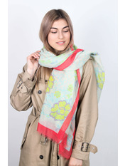 Шарф #1905 Світло-блакитний Блакитний