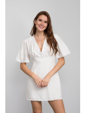 Сукня напівприталена PLA-883 S Молочний Молочний S