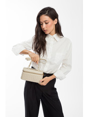 Сумка жіноча з еко-шкіри SYM-1005 Темно-бежевий Бежевий