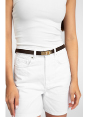 Ремінь шкіряний REM-06-20004r Коричневий