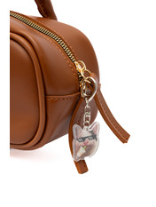 Брелок "Мем смішний кіт" BR-20 Біло-чорний