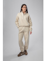 Трикотажний костюм на флісі KT-F-330 Бежевий S Бежевий S