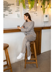 Трикотажний костюм PGM-220802 Бежевий Капучиновий XS-S