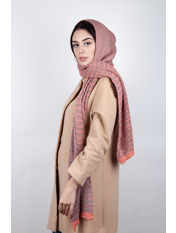 Шарф V1925(8) Бежевий Коричневий Персиковий