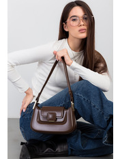 Сумка жіноча з еко-шкіри SYM-40040 Шоколадний Коричневий