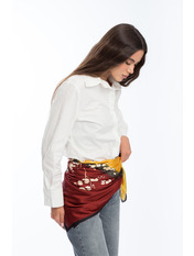 Хустка атласна APL-254411 Бордовий