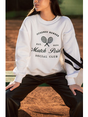 Світшот з вишивкою на флісі SW-525 M/L Молочний Молочний M/L