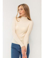 Водолазка з коміром приталена GO-OP2502 Молочний one size