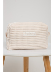 Косметичка Вафелька КМ-1107 Pinky Персиковий S Рожевий