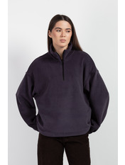 Світшот з вишивкою флісовий SW-FT-370 M/L Сірий Графітовий Графітовий M/L