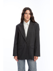 Жакет прямий    PG-60768 S Антрацит Сірий Антрацит S