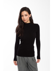 Водолазка з коміром  приталена GO-1300 one size Чорний Чорний one size