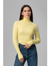 Водолазка з коміром  приталена GO-1302 one size Жовтий Жовтий one size