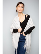 Шарф SH-3865 Світло-сірий Сірий