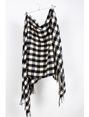 Шарф Кассандра Чорний+молочний