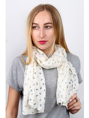 Шарф N-17-021-WJ Молочний Білий