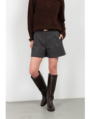 Шорти з костюмної тканини BR-1228 S Темно-сірий Сірий Темно-сірий S