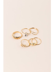 Набір каблучок KOL-CHN-1120-8 Золотистий