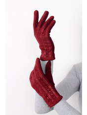 Рукавички RYK-3046 one size Марсаловий Червоний