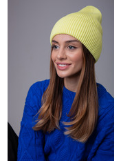 Бавовняна шапка SHP-47473 Жовтий Канарейка