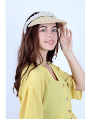 Кепка солом`яна KEP-5760 Пісочний Коричневий