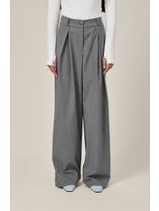 Штани з костюмної тканини BR-710 S Сірий Сірий  S