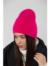 Ангорова шапка SHP-46365 Малиновий Рожевий
