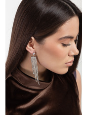 Сережки підвіски SER-12468 Сріблястий Сріблястий 1