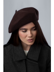 Берет BER-0125 Коричневий Шоколадний