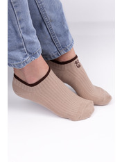 Шкарпетки BY-522 Світло-бежевий Коричневий