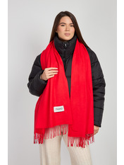 Шарф кашеміровий однотонний SH-3823 Червоний