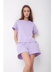 Бавовняний костюм KT-5887 Ліловий Фіолетовий XS