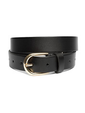 Ремінь шкіряний  100 см REM-583 Чорний