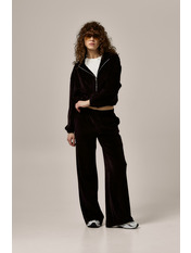 Велюровий костюм KT-804 M Коричневий Коричневий M