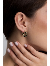 Сережки кільця SER-124 Золотистий