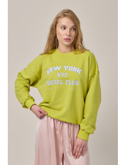 Світшот з принтом SW-1551 M/L Салатовий Зелений Салатовий M/L