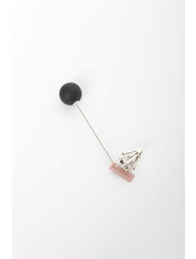 Брошка Торрес Чорний яя_Длина 7(см)/ Ширина 1.5(см)