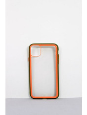Чохол для iphone XR Рамки Хакі+помаранчевий Зелений