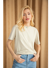 Футболка напівприталеного крою FUT-565 Зелений XS Світло-оливковий