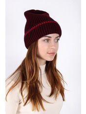 Шапка SHP-1833 Марсаловий one size Бордовий
